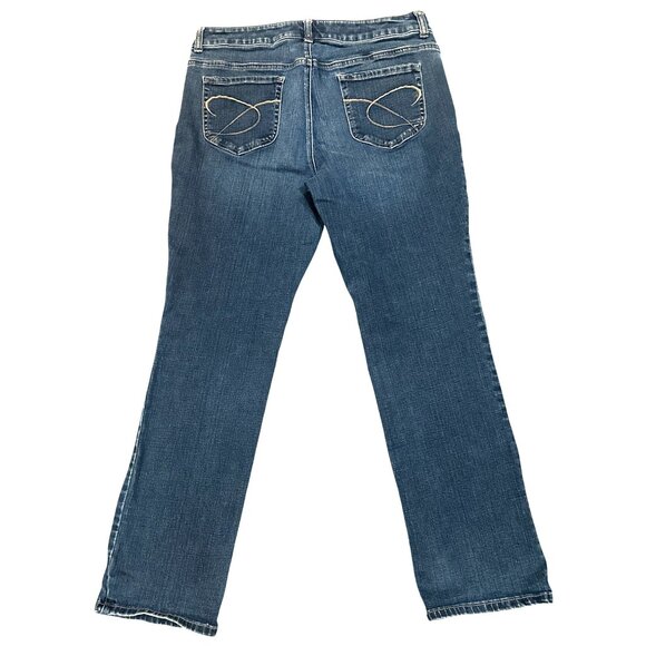 Chicos Platinum Denim Womens Jeans Size 2 Short Medium Wash Stretch Cotton Blend - Picture 2 of 9